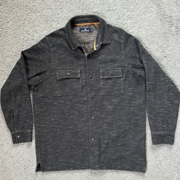 RAINFOREST Other - Rainforest Men's Mixed Grey Long-Sleeve Shirt-Jacket - Cotton Blend - Sz. L -EUC